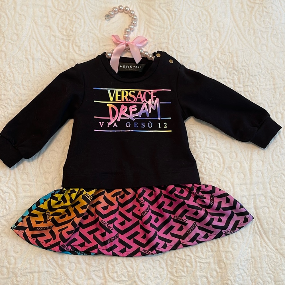 Baby Girl Versace Dress (longsleeve)